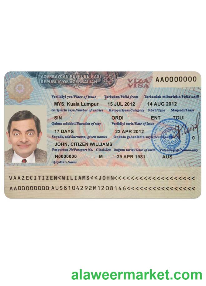AZERBAIJAN visa
